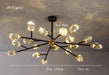 Bari Crystal Branch Chandelier, Black - DWHOME