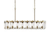 Amaya Rectangular Chandelier 12/16 Light-DWHOME