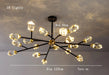 Diamante Crystal Branch Chandelier, Black-DWHOME