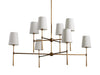 Rhodes 2-Tier Round Chandelier-DWHOME