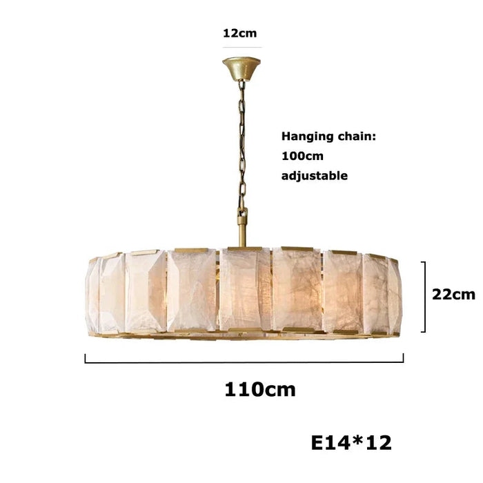 Villano Calcite Crystal Chandelier-DWHOME