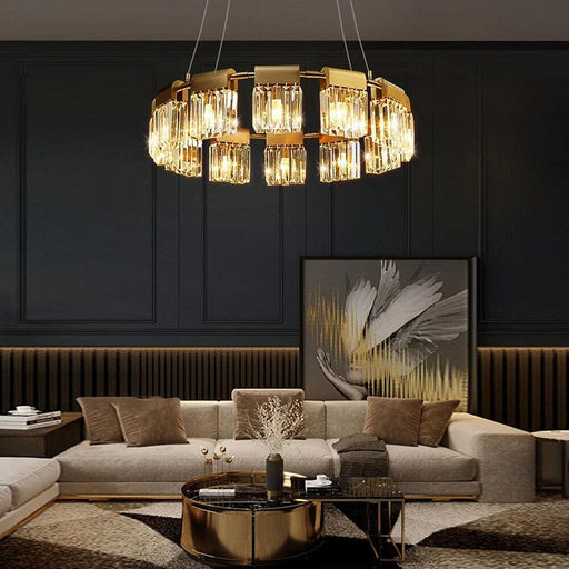 Gio Collection Crystal Modern Chandelier-DWHOME