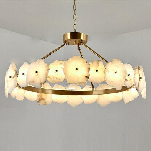 Natural Marble Modern Chandelier-DWHOME