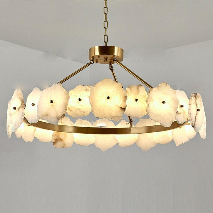 Natural Marble Modern Chandelier-DWHOME