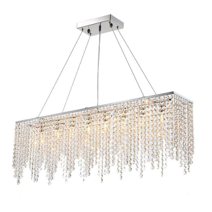 Adena Crystal Tassel Dining Room Chandelier - DWHOME