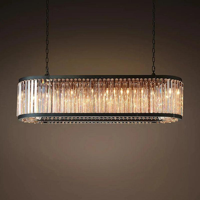 Gio Amber Crystal Dining Room Chandelier - DWHOME