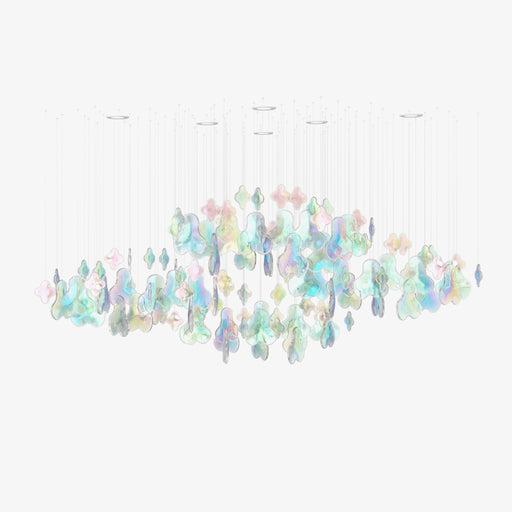 Iris Iridescent Blossom Chandelier - 