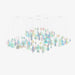 Iris Iridescent Blossom Chandelier - 
