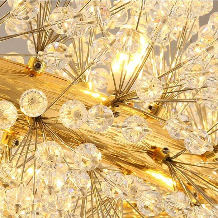 Di Leone Crystal Ring Chandelier-DWHOME