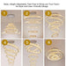 6 Tier Crystal Ring Chandelier for High Ceiling - DWHOME