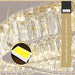 6 Tier Crystal Ring Chandelier for High Ceiling - DWHOME