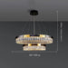 Siena Contemporary Crystal Light Fixture - DWHOME