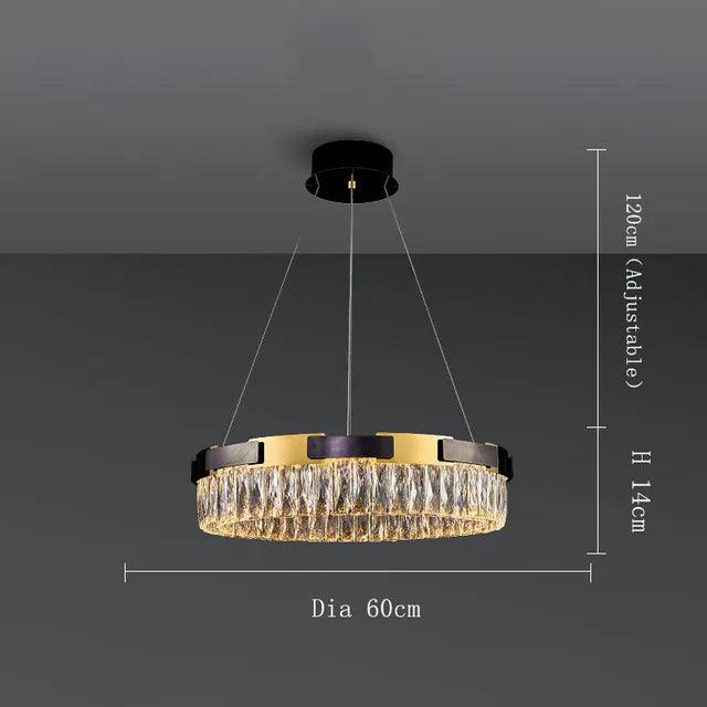 Siena Contemporary Crystal Light Fixture - DWHOME