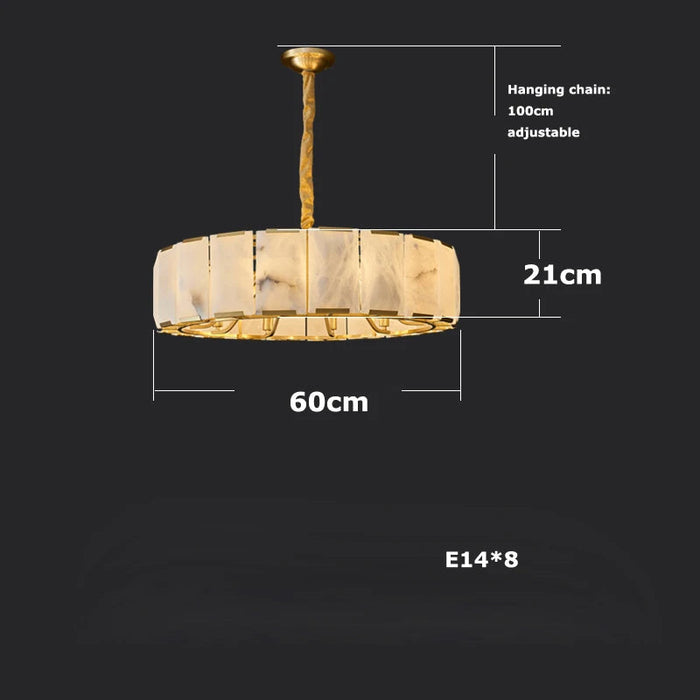 Natural Marble Ceiling Chandelier-DWHOME