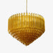 Prism Murano Amber Glass Chandelier-DWHOME