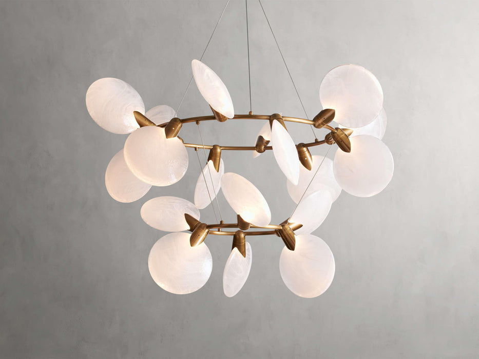Lyla 2-Tiered Halo Chandelier-DWHOME