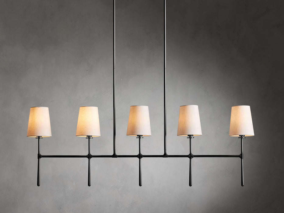 Rhodes Linear Chandelier 5/6 Light-DWHOME