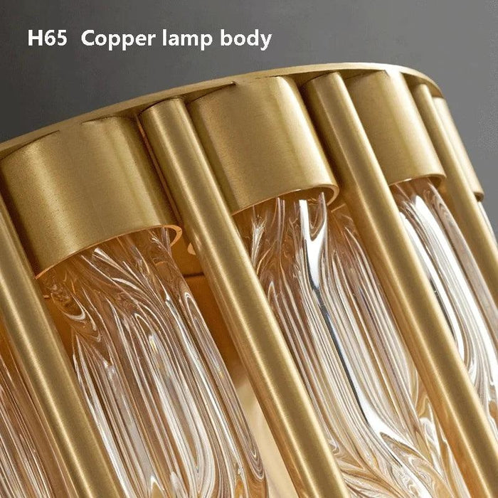 Modern Copper & Glass Wall Sconce - DWHOME
