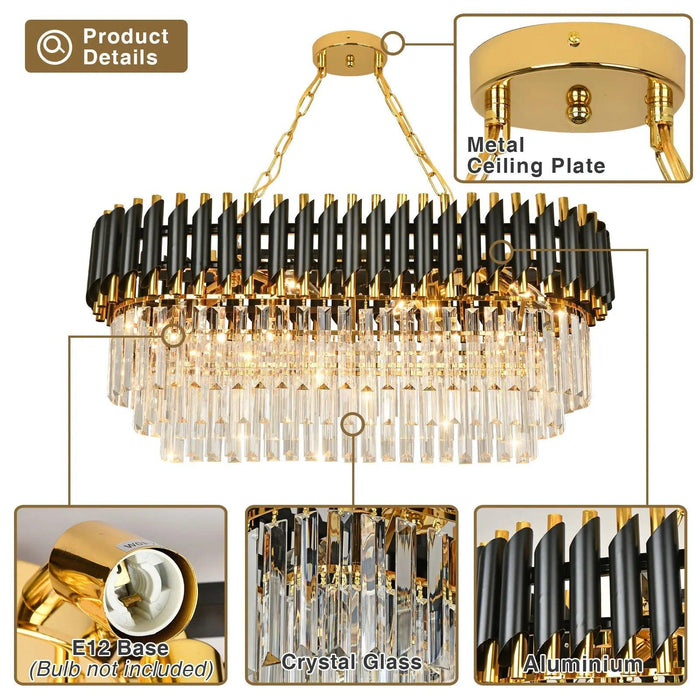 Verano Crystal Dining Room Light Fixture - DWHOME