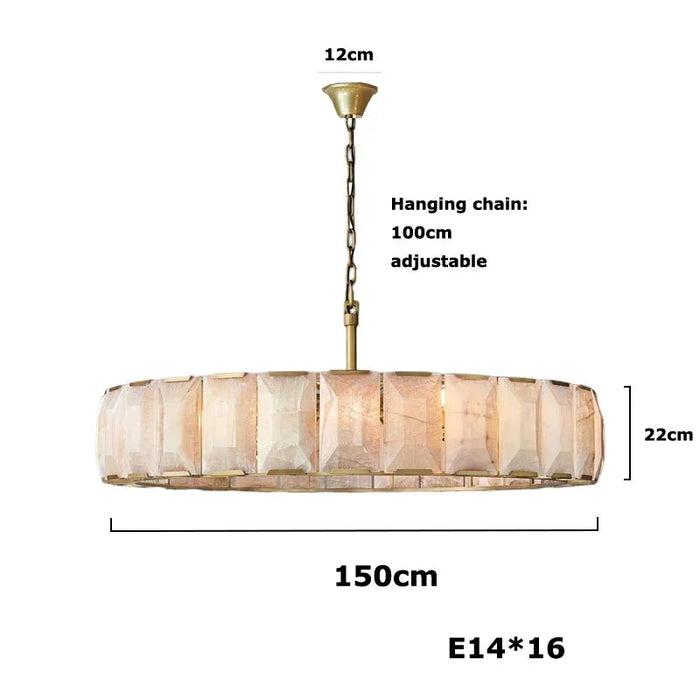 Villano Calcite Crystal Chandelier-DWHOME