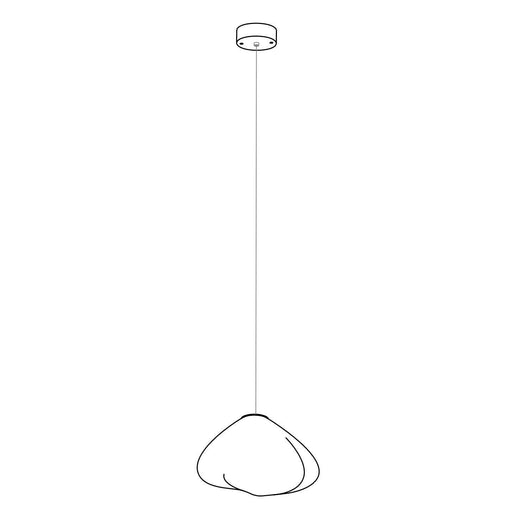 Blown Glass Mesh Pendant Light-DWHOME