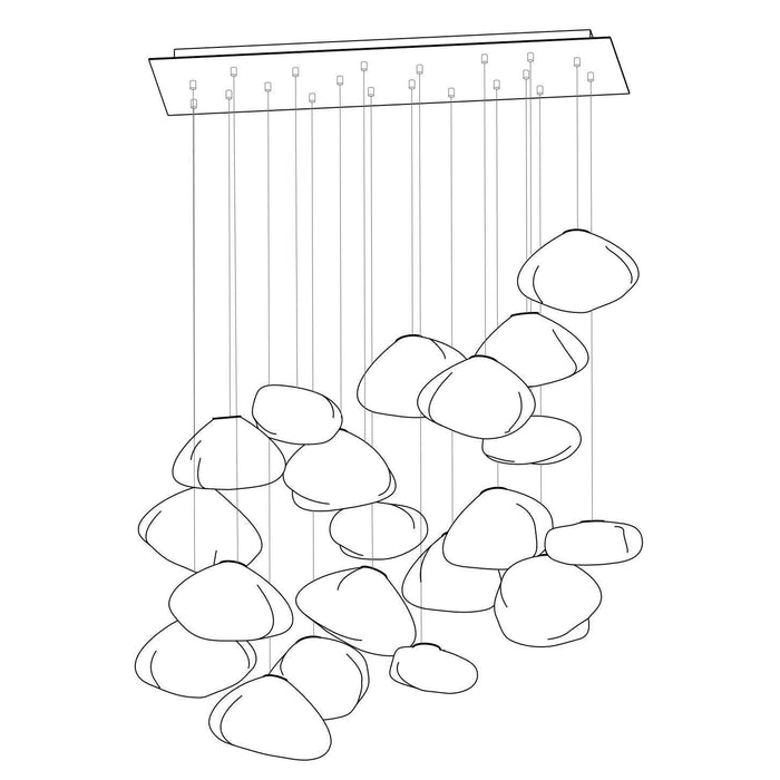 Blown Glass Mesh Pendant Light - DWHOME