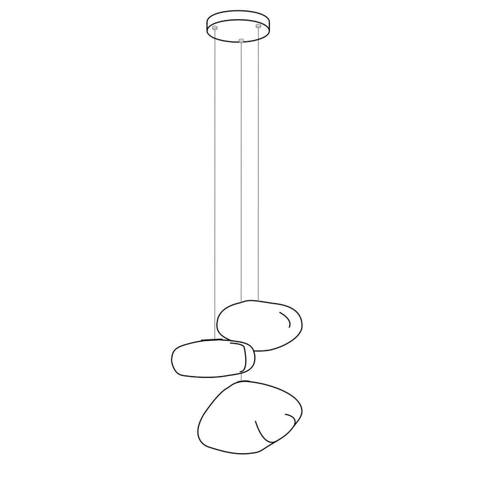 Blown Glass Random Pendant Light-DWHOME