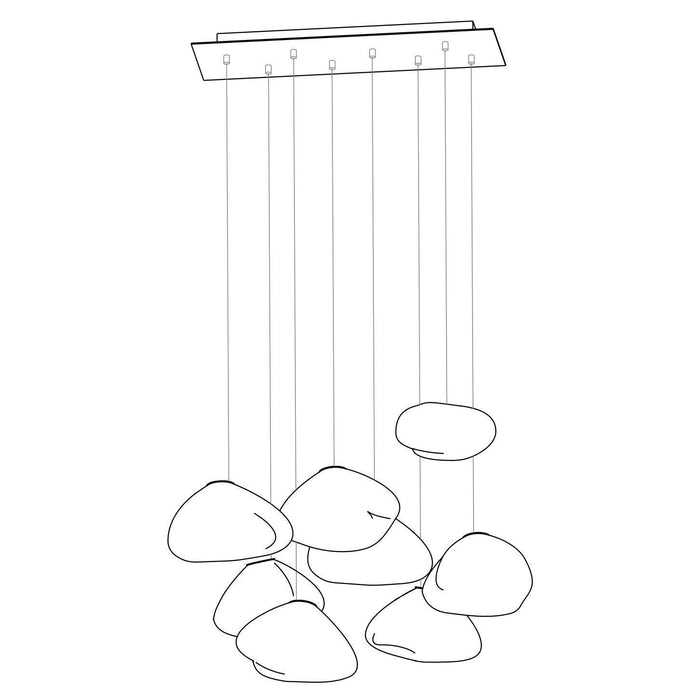 Blown Glass Mesh Pendant Light - DWHOME