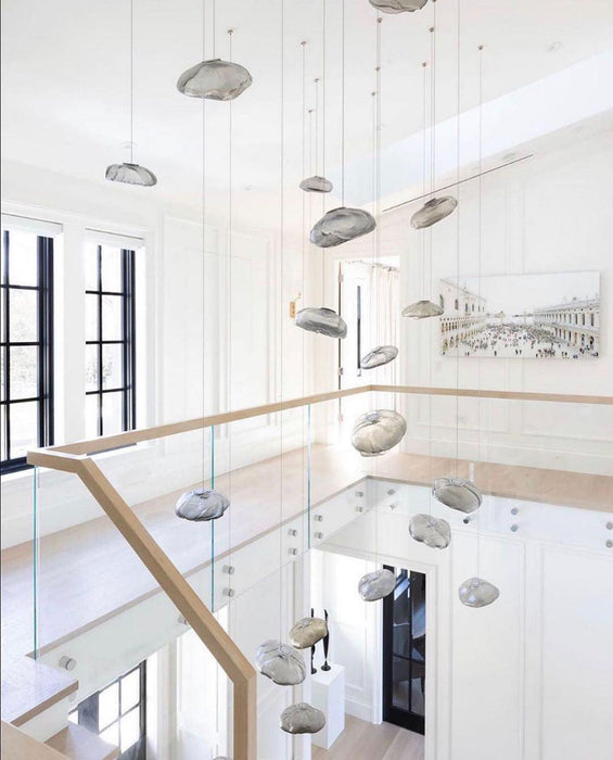 Blown Glass Mesh Pendant Light - DWHOME