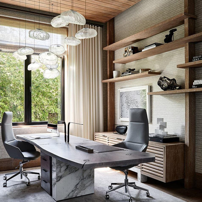 Blown Glass Mesh Pendant Light - DWHOME