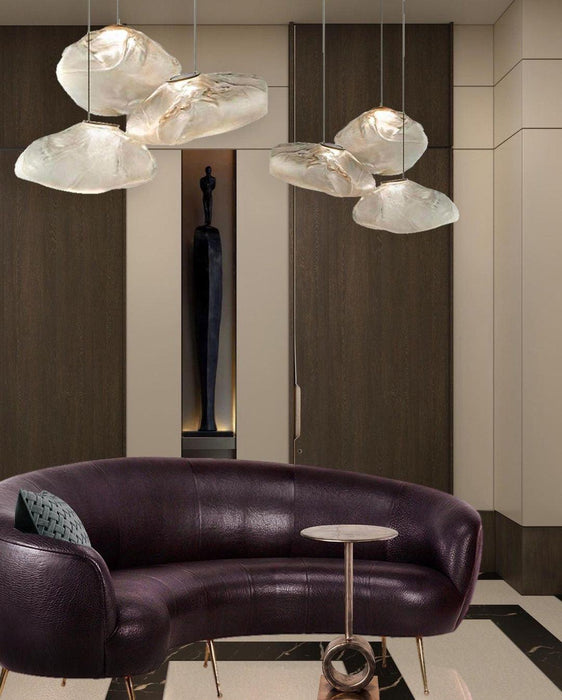 Blown Glass Mesh Pendant Light - DWHOME