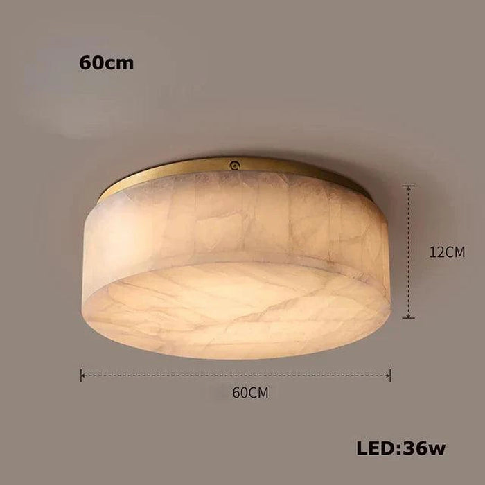 Moonshade Natural Marble Ceiling Light Fixture-DWHOME