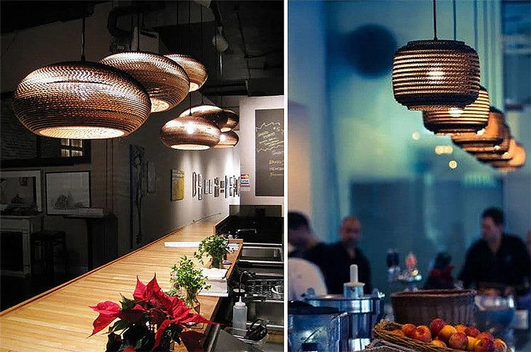 Luminaria Corrugated Board Pendant Light-DWHOME