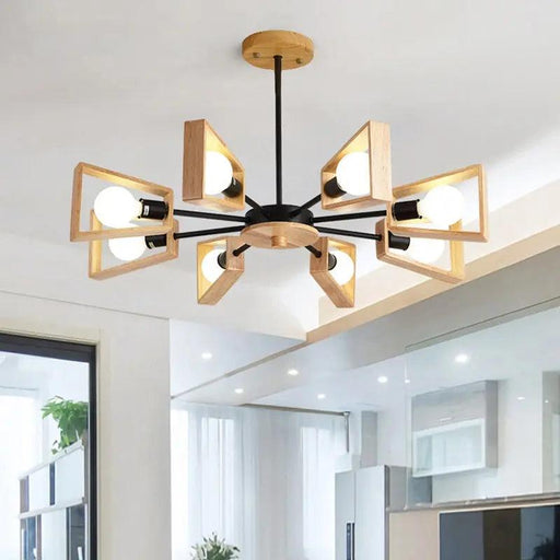 8-Light Sputnik Modern Linear Chandelier - DWHOME