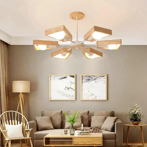 8-Light Sputnik Modern Linear Chandelier - DWHOME