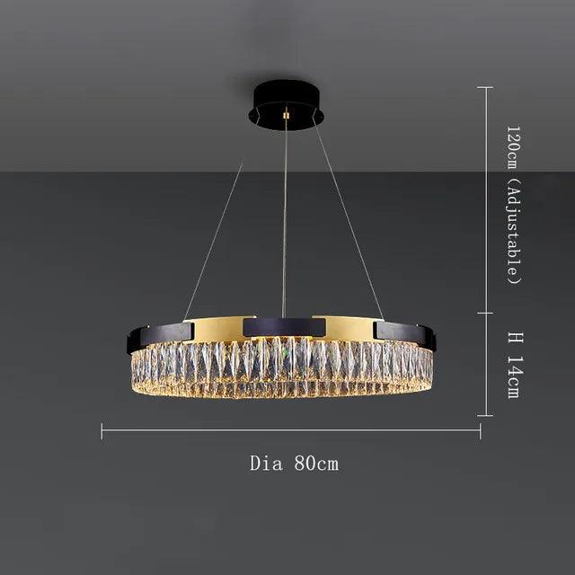 Siena Contemporary Crystal Light Fixture - DWHOME