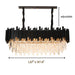 Gio Crystal Dining Room Chandelier, Black - DWHOME
