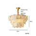 3-Tier Natural Marble Modern Chandelier - DWHOME
