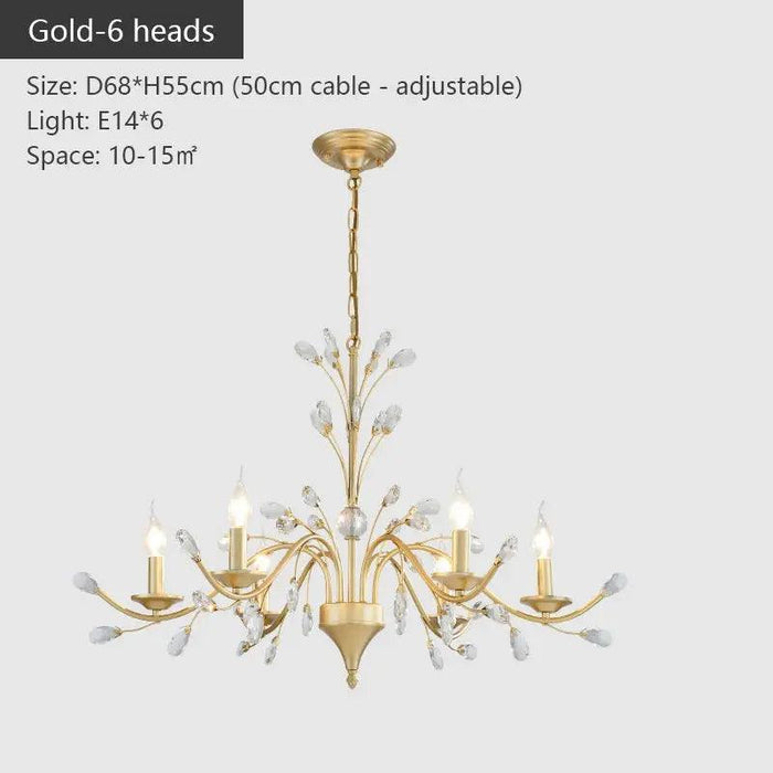 Wrought Iron Chandeliers 6/9 Lights - DWHOME