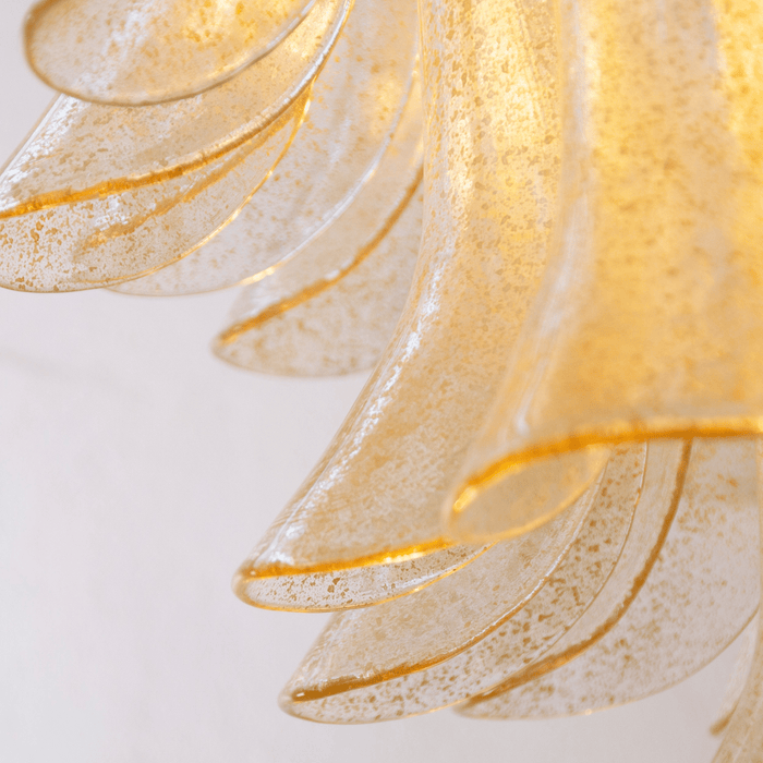 Murano Amber Lily Chandelier-DWHOME