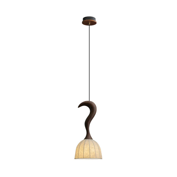 Elowen Twisted Wood Pendant Light-DWHOME