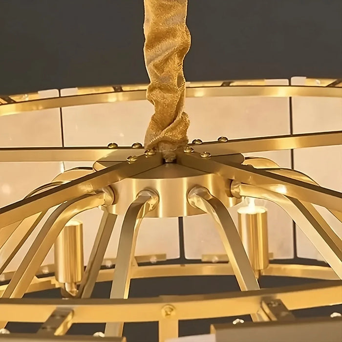 Natural Marble Ceiling Chandelier-DWHOME