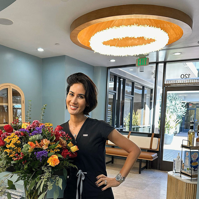 24-47 Inch Round Clear Geode Quartz Crystal Ring Pendant Light Modern Chandelier for Living Room