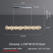 60" Bacci Modern Crystal Dining Room Chandelier - DWHOME