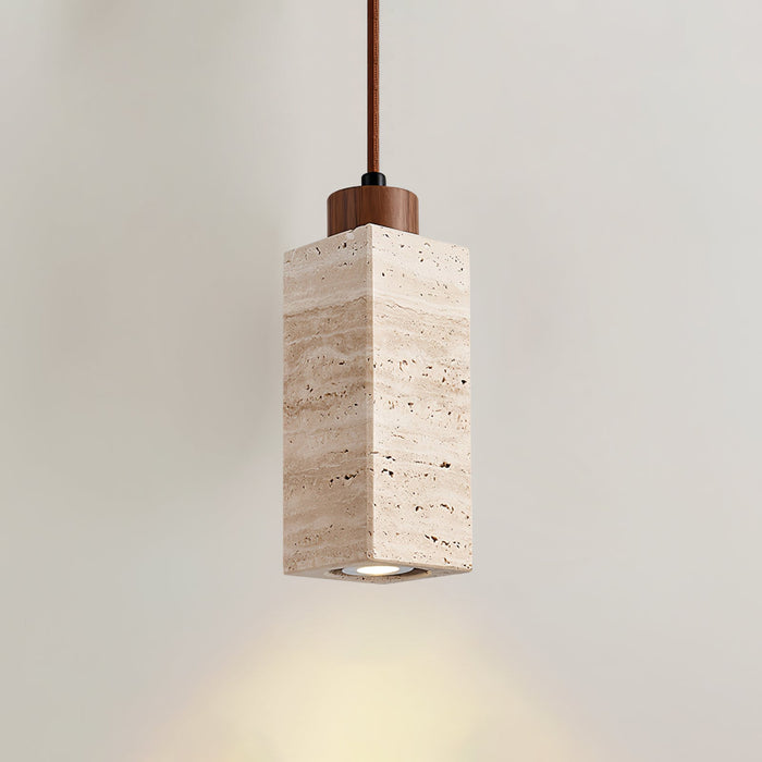Solvara Travertine Pendant Lamp-DWHOME