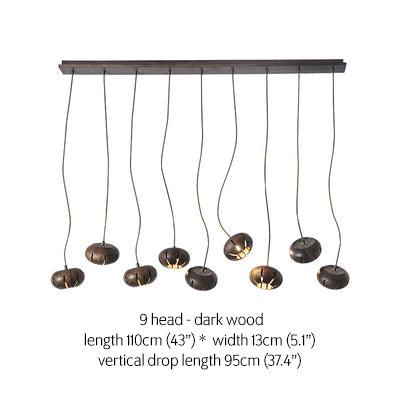 Wooden Petal Kitchen Island Pendant Light - DWHOME