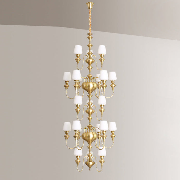 Abrahamson Shaded Tiered Chandelier