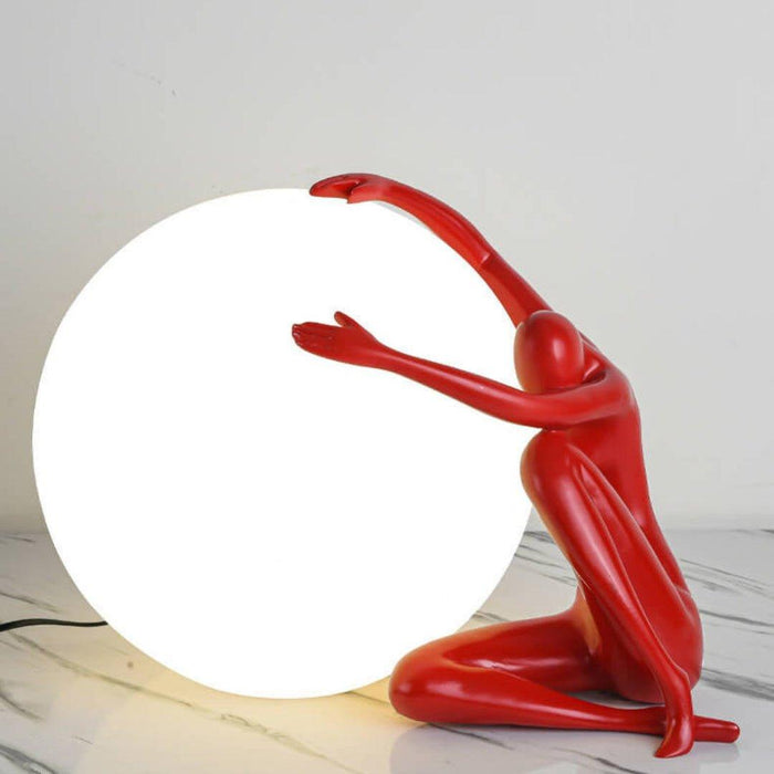 Humanoid Ball Holding Table Lamp - DWHOME