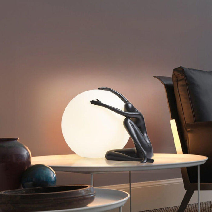 Humanoid Ball Holding Table Lamp - DWHOME