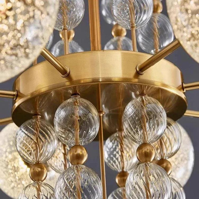Acrylic and Gold Pendant Light - Ceiling Light - DWHOME